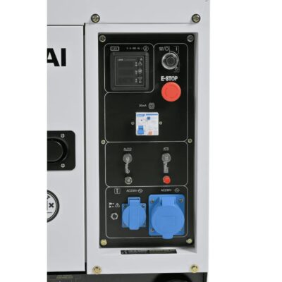 Generator diesel insonorizat monofazat Hyundai DHY8600SE, 6,3 kW, 230 V - imagine 4