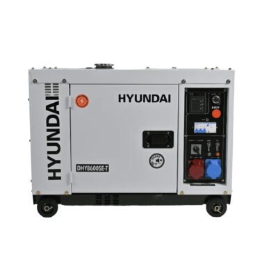 Generator diesel insonorizat trifazat Hyundai DHY8600SE-T, 8 kVA, 400/230 V