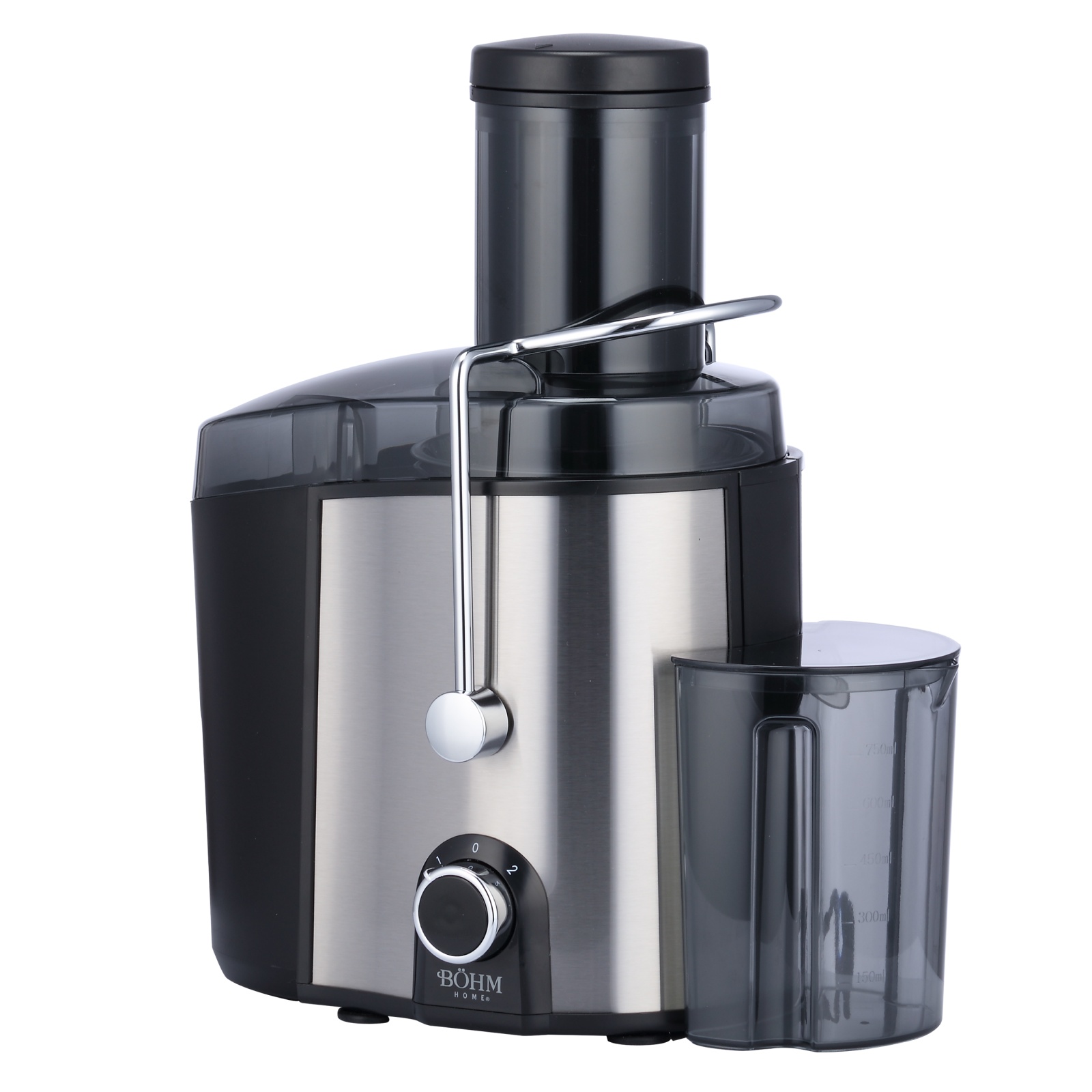 Storcator centrifugal de fructe si legume BÖHM Home BJE-100B, 1000W, tub alimentare Ø85 mm, recipient suc 750 ml – SimpleTools Storcator centrifugal de fructe si legume BÖHM Home BJE-100B, 1000W, tub alimentare Ø85 mm, recipient suc 750 ml - SimpleTools