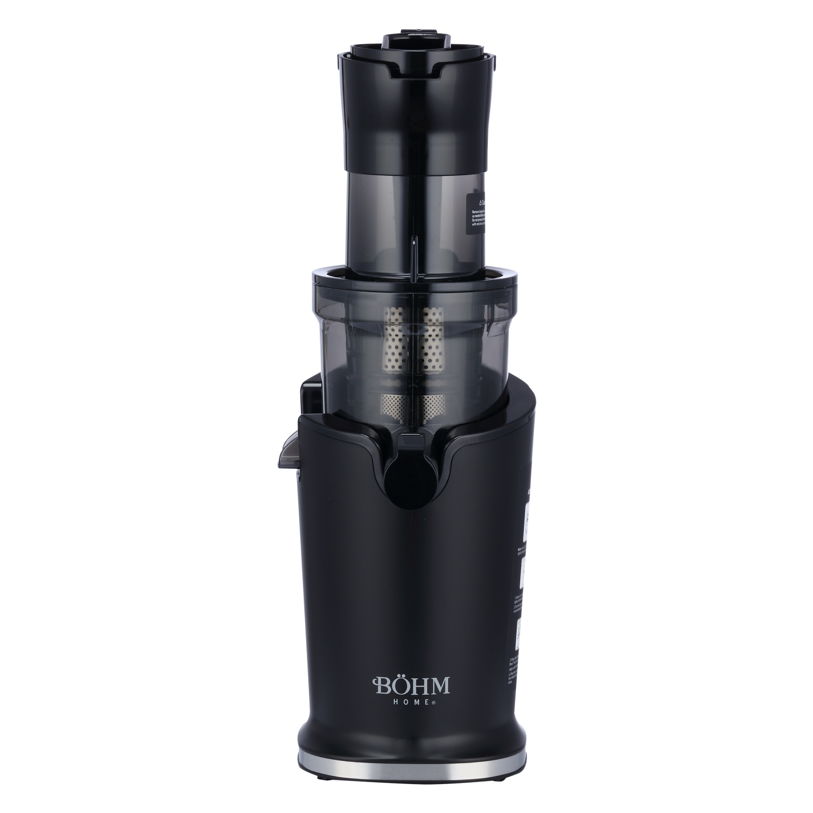 Storcator cu presare la rece BÖHM Home BJS-201B, 200W, tub alimentare Ø89 mm, recipient suc 800 ml – SimpleTools Storcator cu presare la rece BÖHM Home BJS-201B, 200W, tub alimentare Ø89 mm, recipient suc 800 ml - SimpleTools