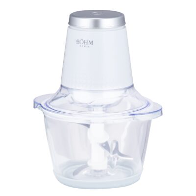 Tocator de alimente BÖHM Home BFCG40W12, 400 W, recipient din sticla 1,2 L, 4 lame